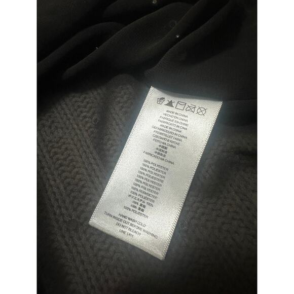 Michael Michael Kors sheer black embellished poncho size L/XL - Picture 4 of 6